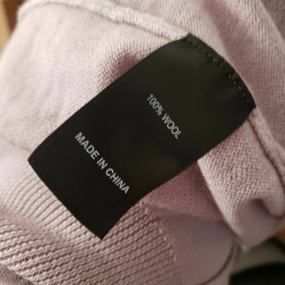 North South Merino - 100% Fine Merino Wool Open Front Cardigan, Mauve Co… - Picture 7 of 8